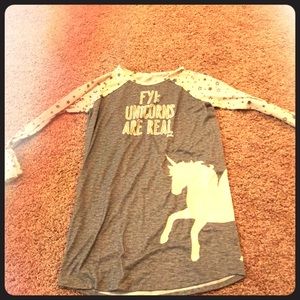 Justice unicorn nightgown (kid’s)